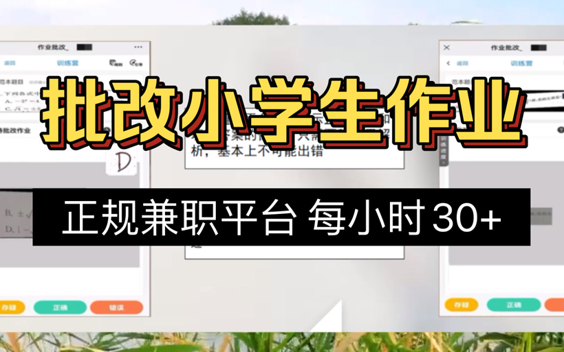 小学作业批改兼职是真的吗？合法吗