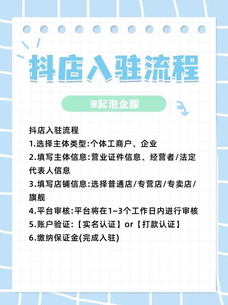 抖音开店的流程有哪些？如何快速上手